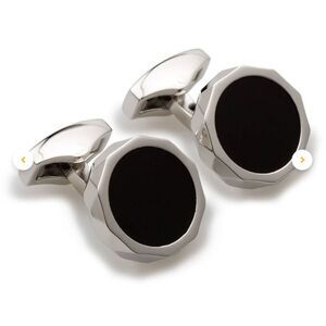 NWT OTAA Kennedy Cufflinks, black & silver